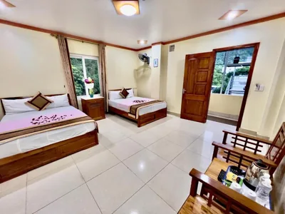 Family Room with Mountain View — Manh Vuong Hotel CatBa